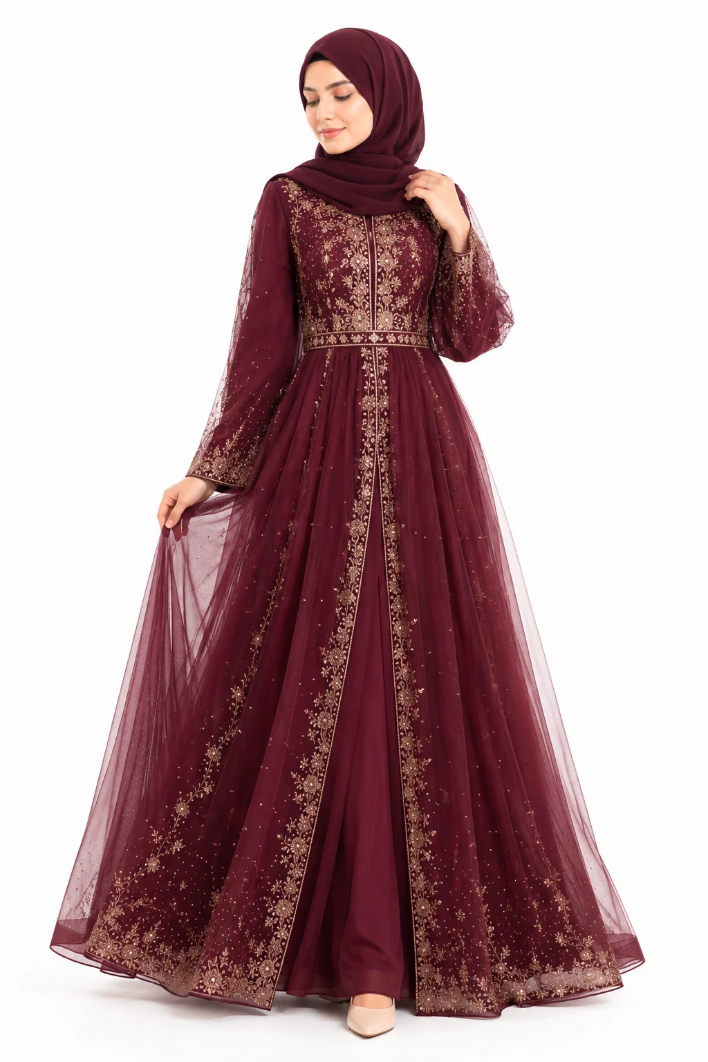 Emborided Gown - Image 3